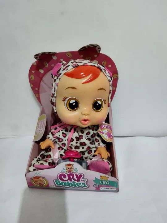 Boneca Cry Babies Lea Chora Com Sons e Lágrimas de Verdade - Multikids