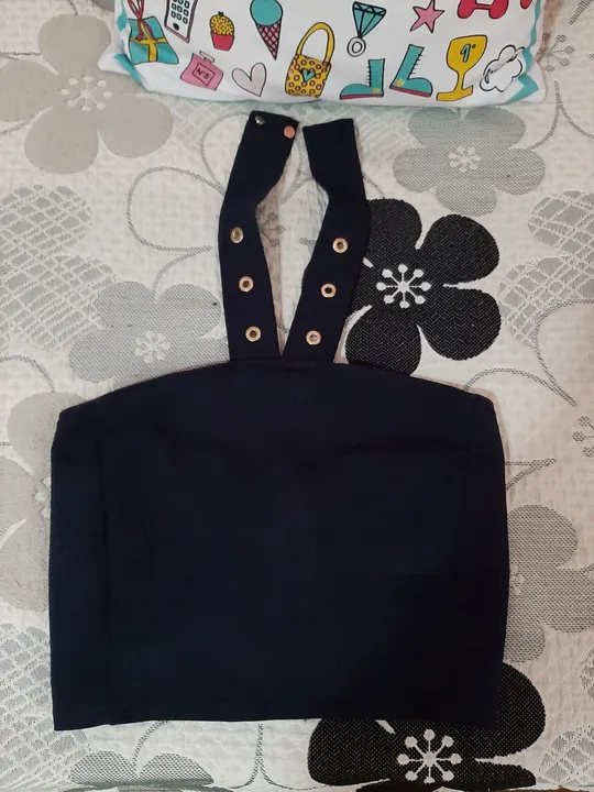 Cropped azul marinho