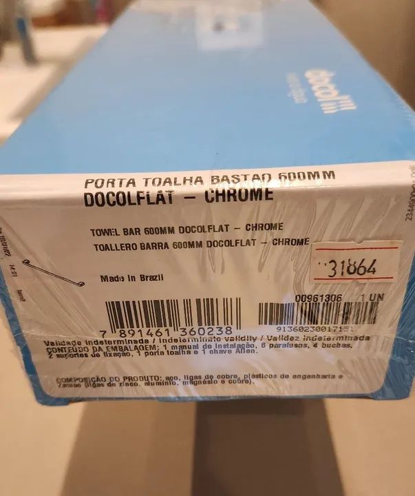 Porta-Toalhas 600mm DocolFlat 00961306