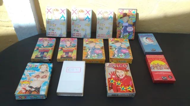 Fitas Vhs da Xuxa, de vídeo, diversas, originais, bom estado. E outros.