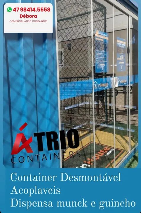 Mercado autônomo desmontável 