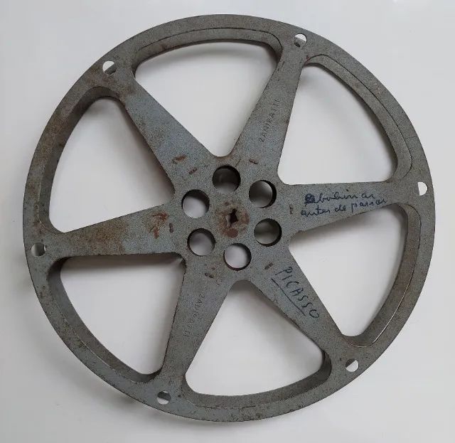 Carretel de Metal grande, Filme do Cinema Itinerante, 16 mm, Marca Zaniratti - Foto 2