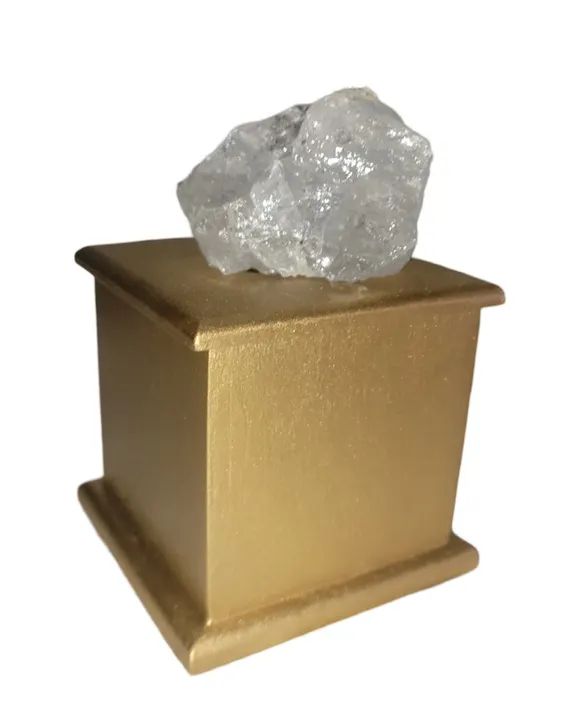 Luminária Cromoterapia com Cristal Bruto 