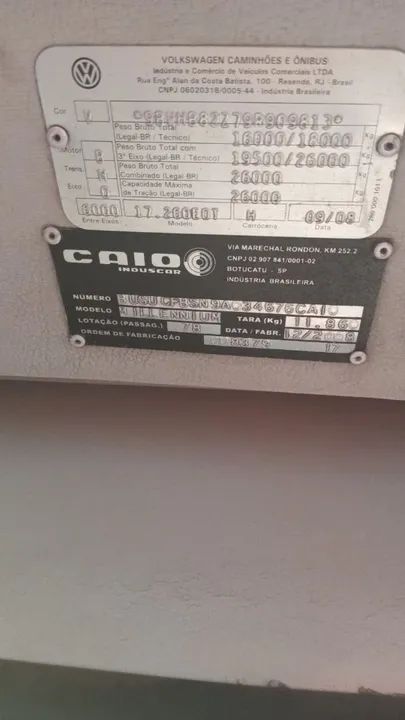 Onibus Volkswagen 2009 Revisado pronto para roda  - Foto 6