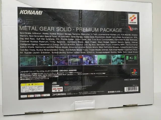 Jogo PS1 PSX Metal Gerar Solid Premium Package Raríssimo Completo