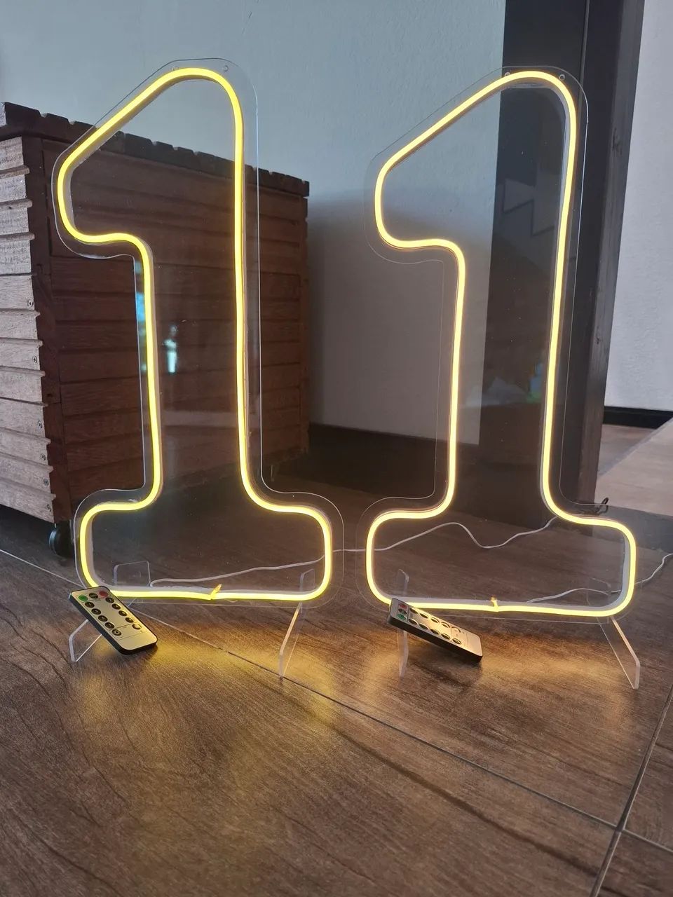 Painel neon led iluminado - número 1 - Foto 2