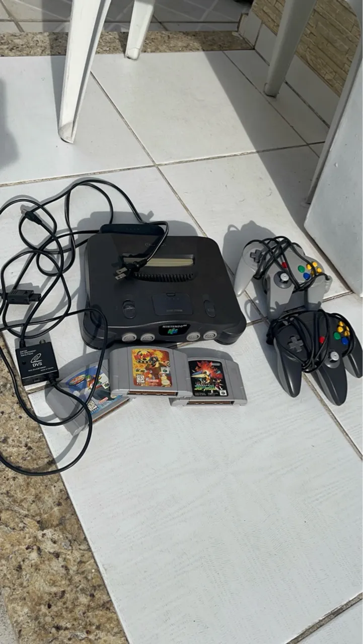 Nintendo 64 Completo + Jogos e Controles (Leia a descrição)
