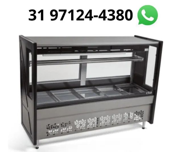 Balcão de Açougue 1,75M Polar Preto 220v