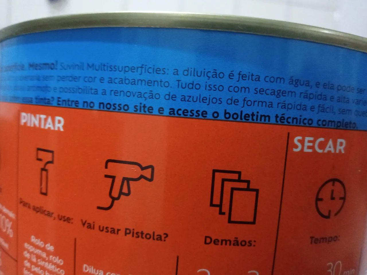 Tinta Esmalte Suvinil Multisuperfícies 3,2L - Foto 5