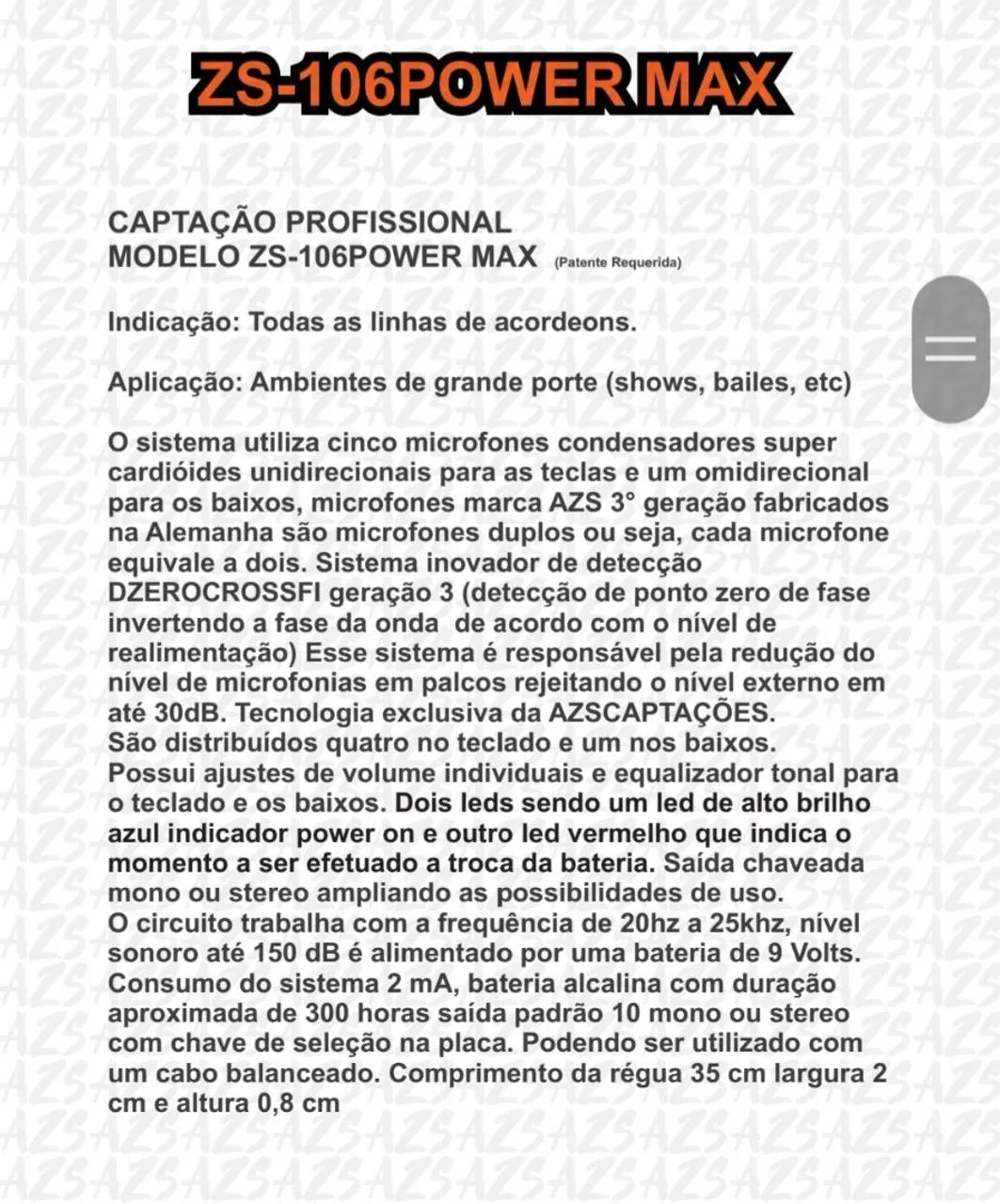 Captacao Zs pronta entrega  - Foto 4