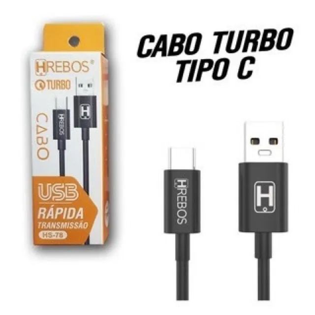 Cabos Celular Hrebos turbo 3.0 Hs-78(tipo C) - Foto 2