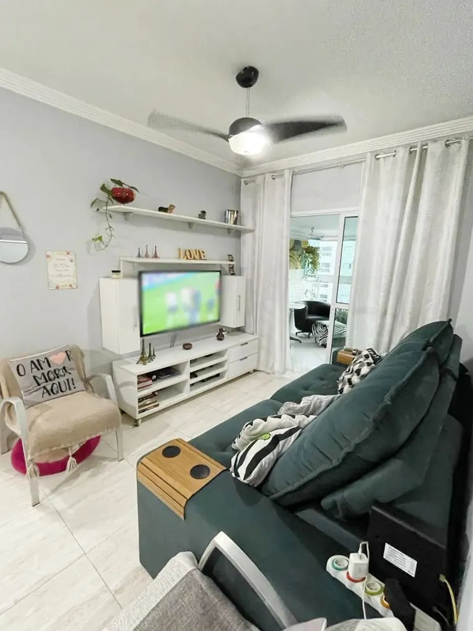 Apartamento com vista para o mar no Condomínio Premium Mongaguá I no Centro em Mongaguá -