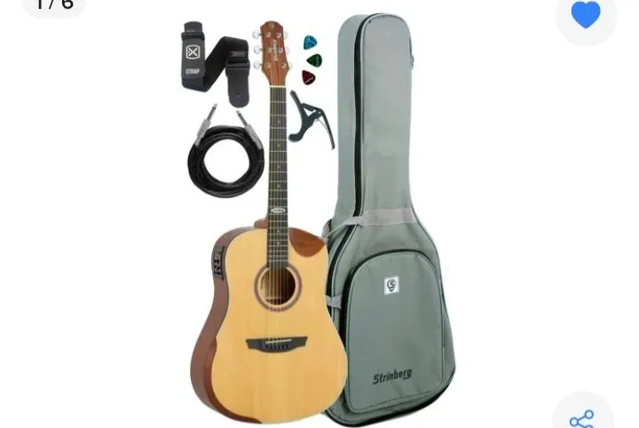 Violão Eletroacústico Strimberg com Acessórios
