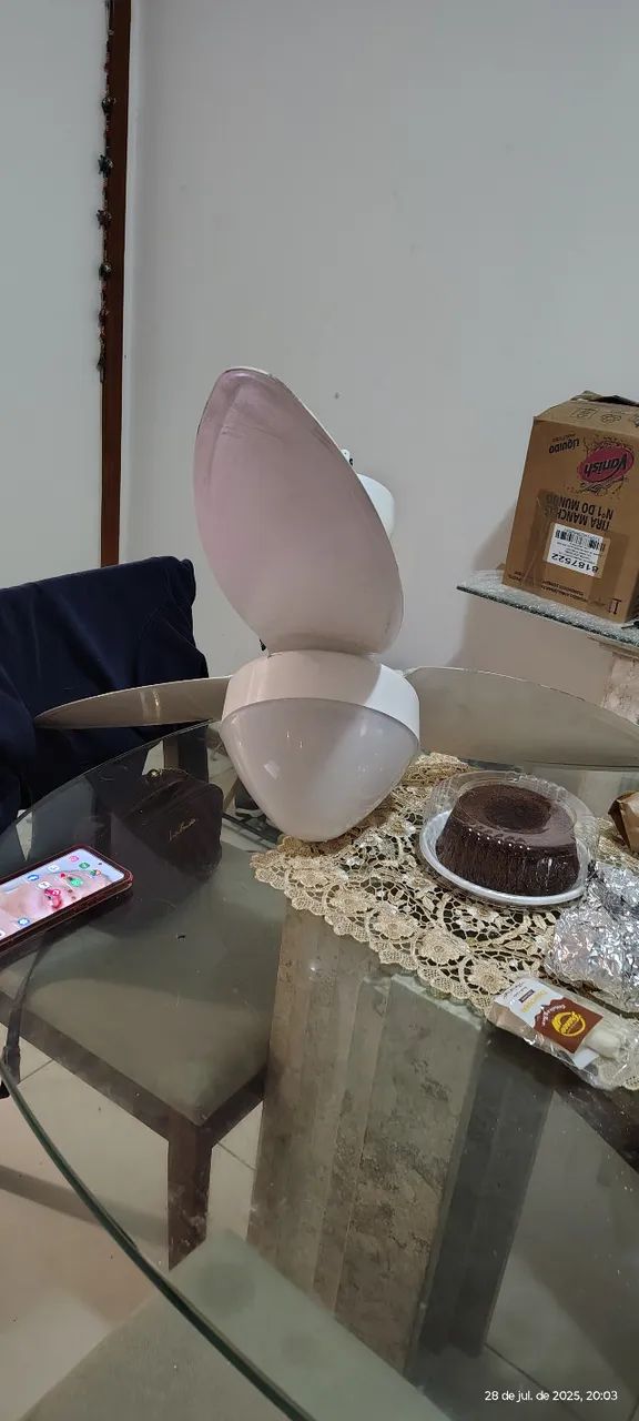 ventilador de teto com controle remoto 127v - Foto 2