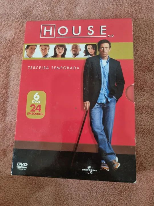 Box dvd série House terceira temporada 