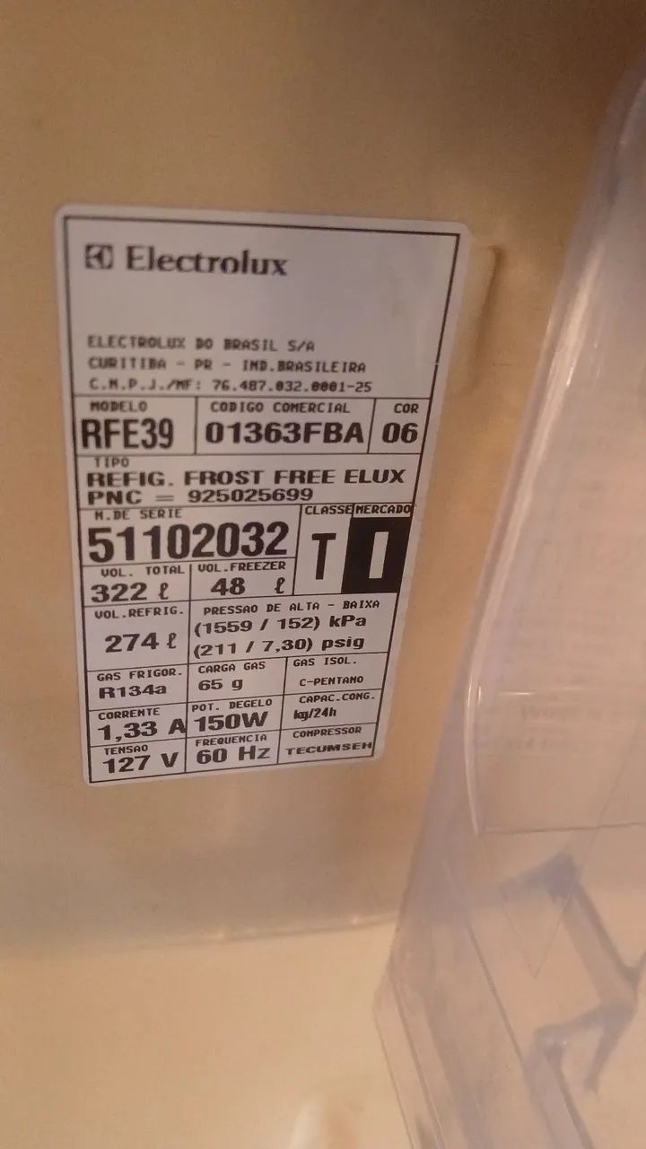 Geladeira electrolux RFE39 322 bem conservada  - Foto 4
