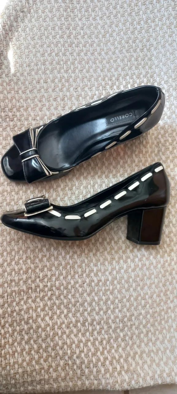 Sapato Feminino Slip On Corello Preto Sapato Social Feminino