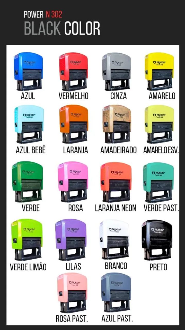 Carimbos automaticos (N-302)- Diversas Cores - Foto 3