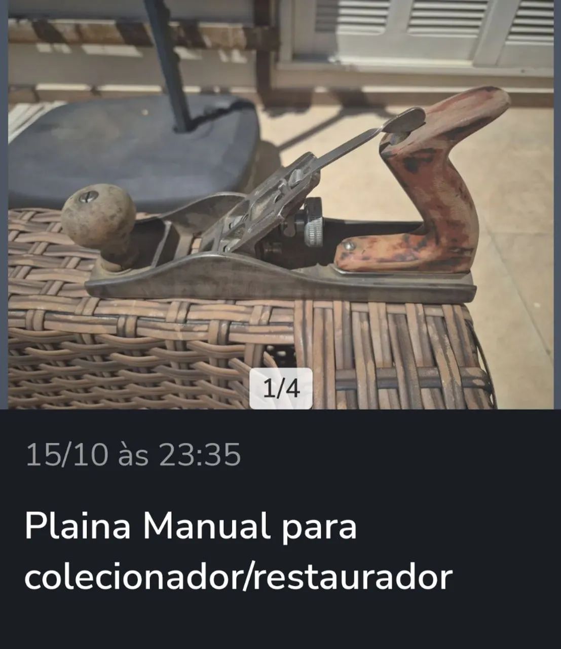Plaina  manual p restaurador /colecionador  - Foto 3