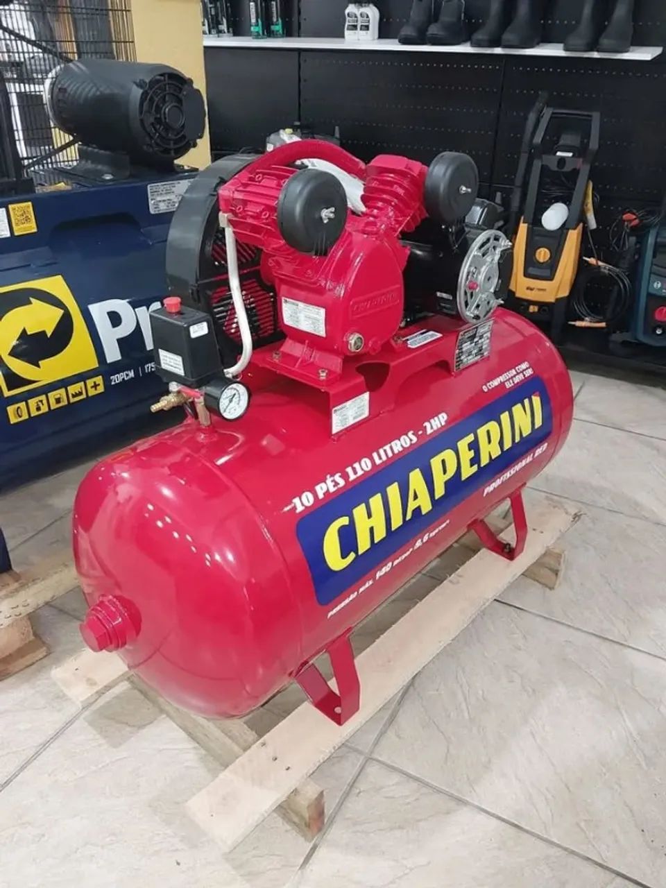 Compressor Chiaperini 110L Red 140psi Profissional - Promoção Imperdível! - Foto 5