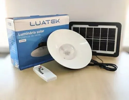 Luminária Solar Luatek - com placa solar recarregável Potência de Saída