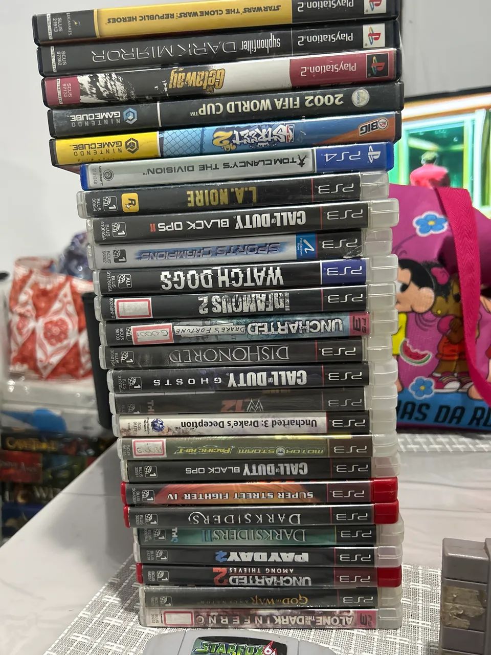 Lote of games ps2 ps3 ps4 gamecube DS 3DS R4 super Nintendo and mega drive Nintendo 64 64313239164673121