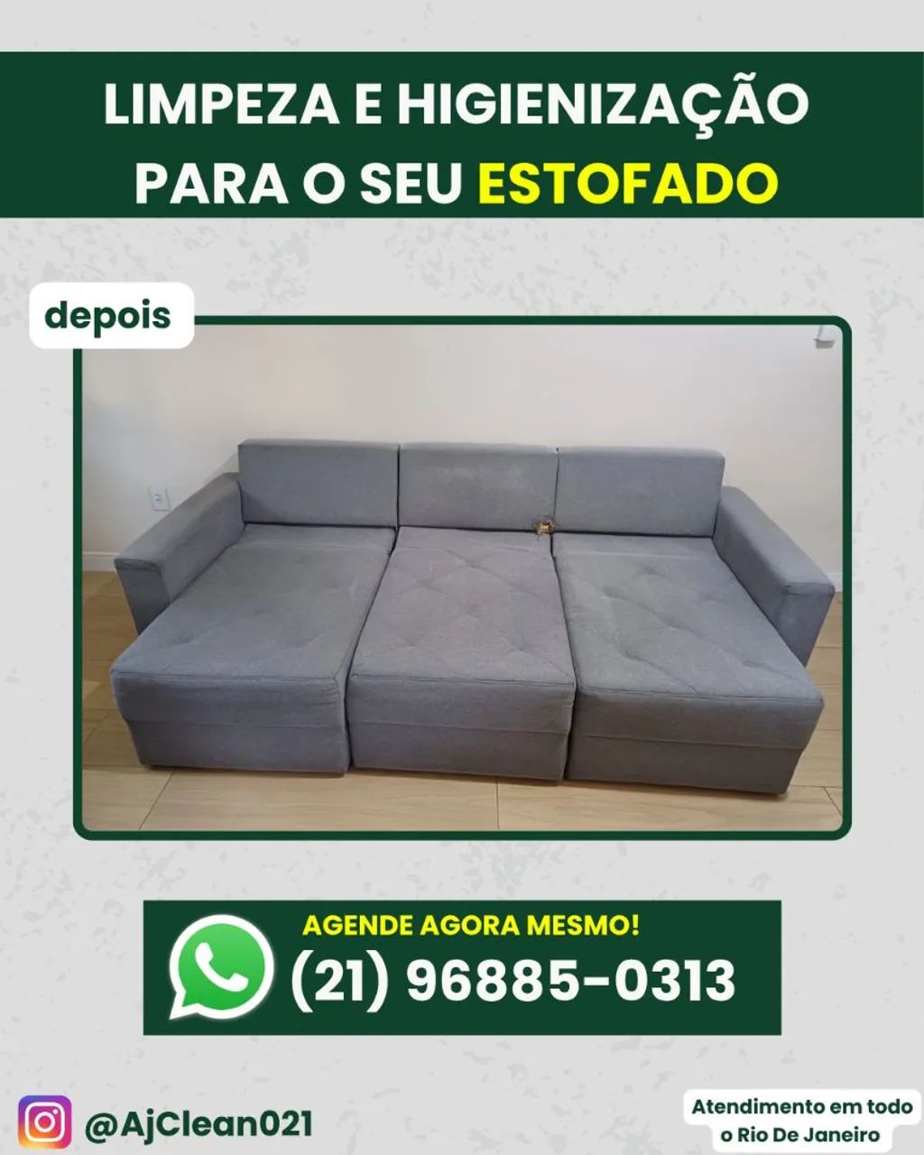 Limpeza e Higienização de sofá bangu, campo grande - Foto 3
