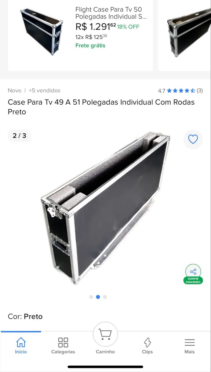 CASER MULTI USO (NOVO) - TELEVISÃO DE 49 A 51 POLEGADAS. PROMOÇÃO DE 75% DE DESCONTO!