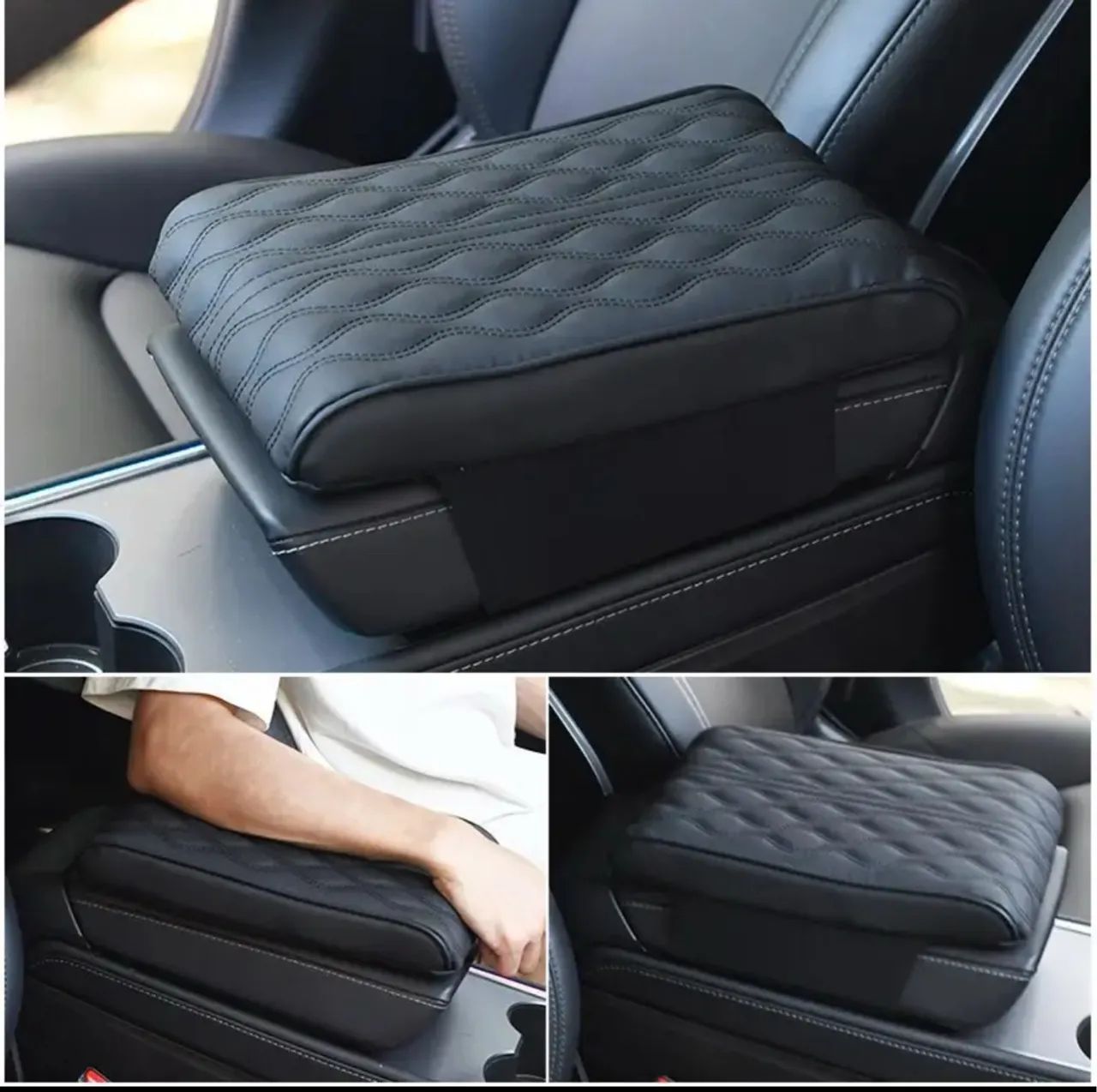 Almofada De Apoio De Braço Para Carro, Console Central Para SUVs.  - Foto 3