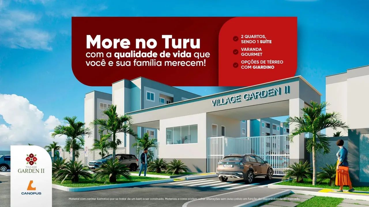 041 - APARTAMENTO NA REGIÃO DO TURU - FACILITO APROVAÇÃO - Foto 3