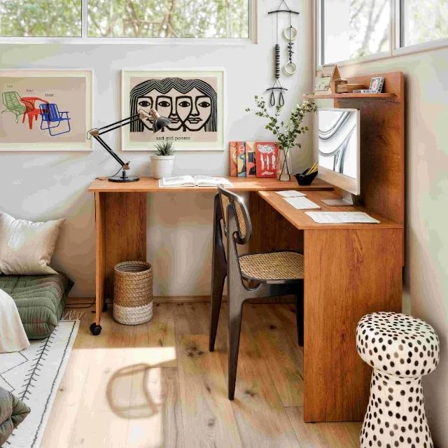 Articulated L-Shaped Desk - Order Now
