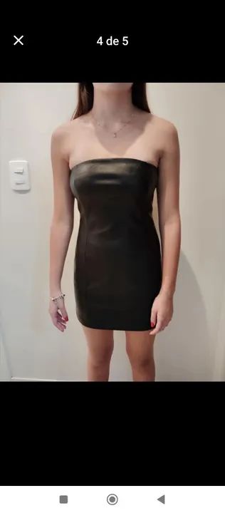 Vestido de Courinho  Preto - Foto 3