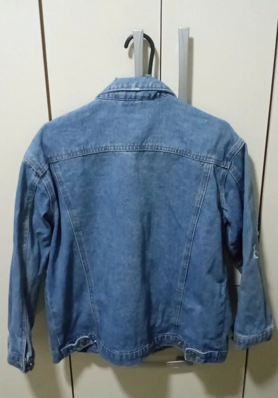 Conjunto jaqueta e calça jeans infantil  - Foto 5