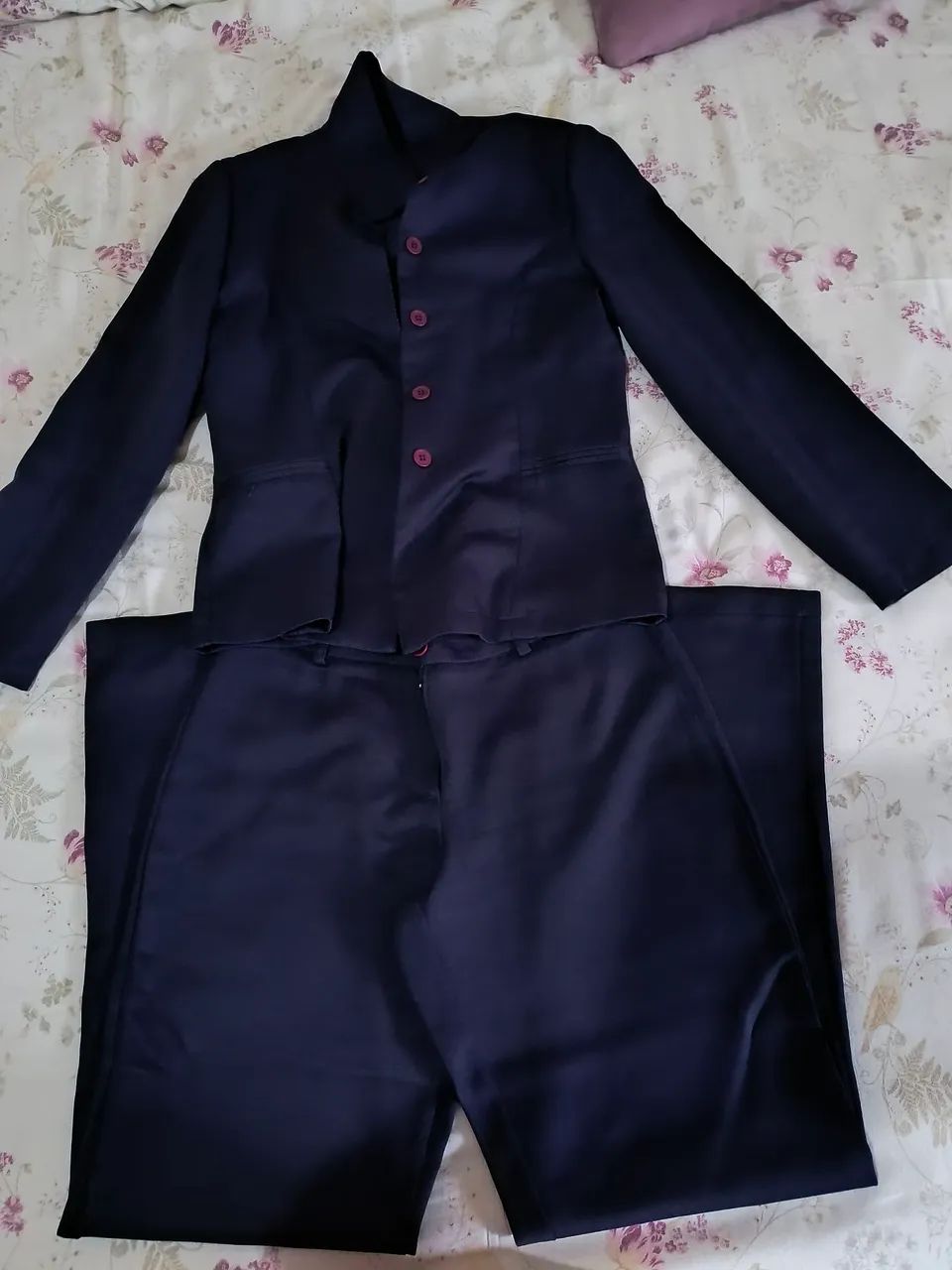 Conjunto Social Feminino roxo 