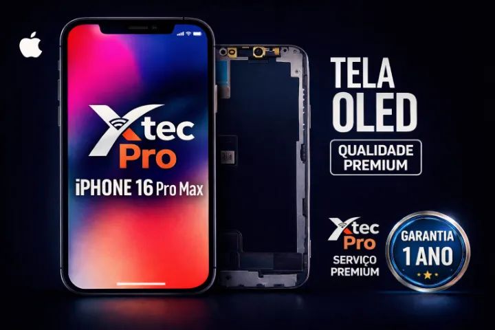 Tela para iPhone 16 Pro Max OLED - Instalada + 1 Ano de Garantia em João Pessoa PB