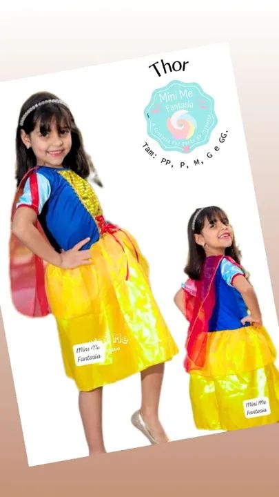 Fantasia infantil Branca de Neve c capa  - Foto 2