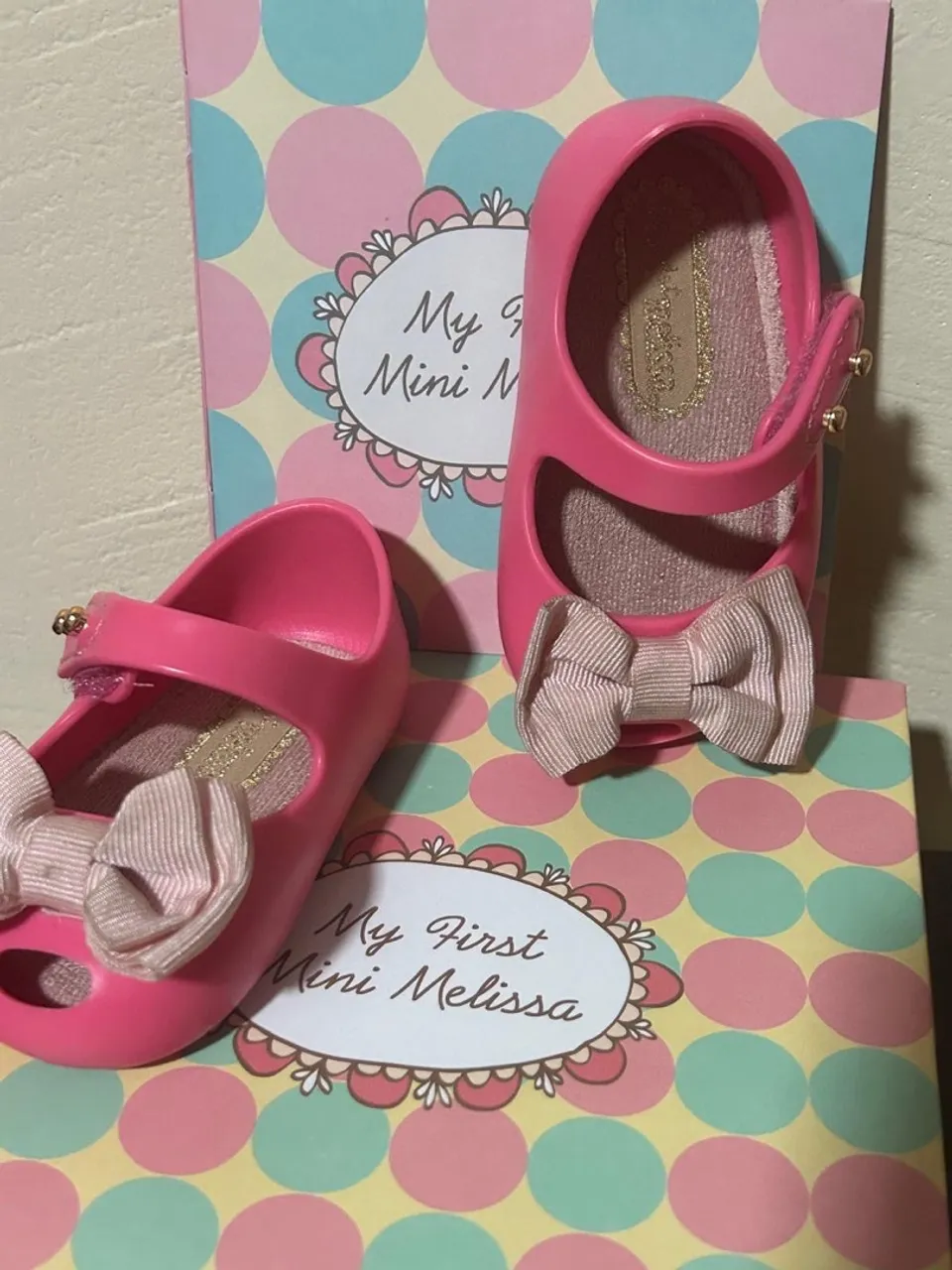 Sapatinhos Mini Melissa Bebê Rosa