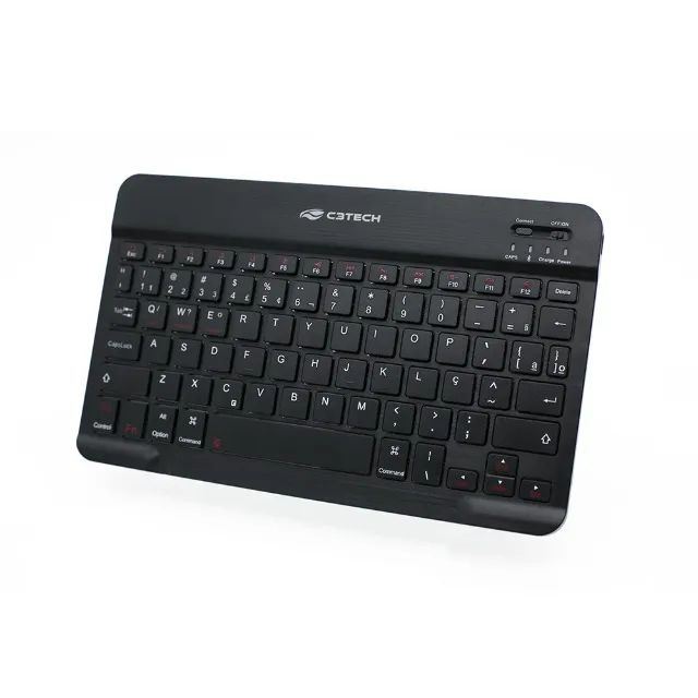 Teclado Sem Fio Bluetooth C3Tech K-BT40BK Recarregável - WZetta - Foto 3