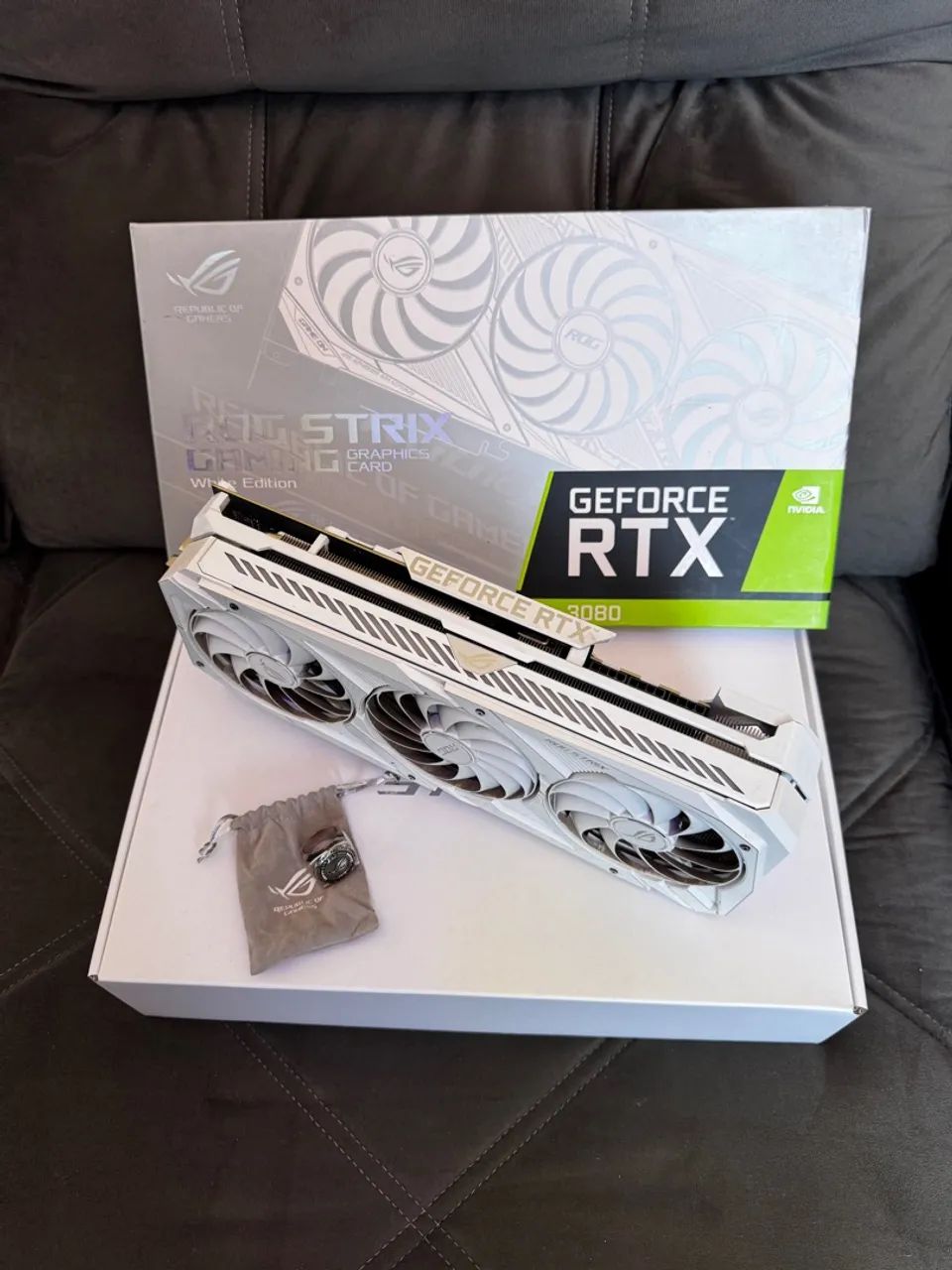 RTX 3080 ROG STRIX White Edition RARIDADE - Peças de