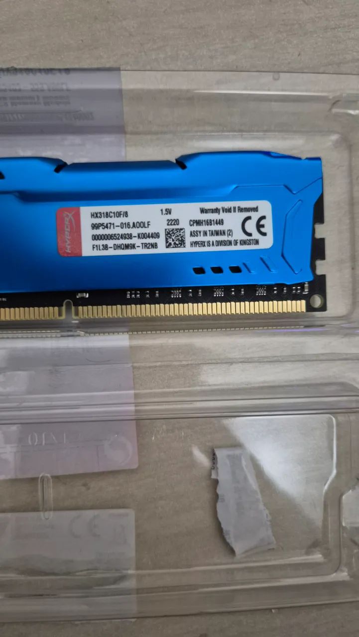 Hyperx 8GB DDR3 RAM memory64396502099331122