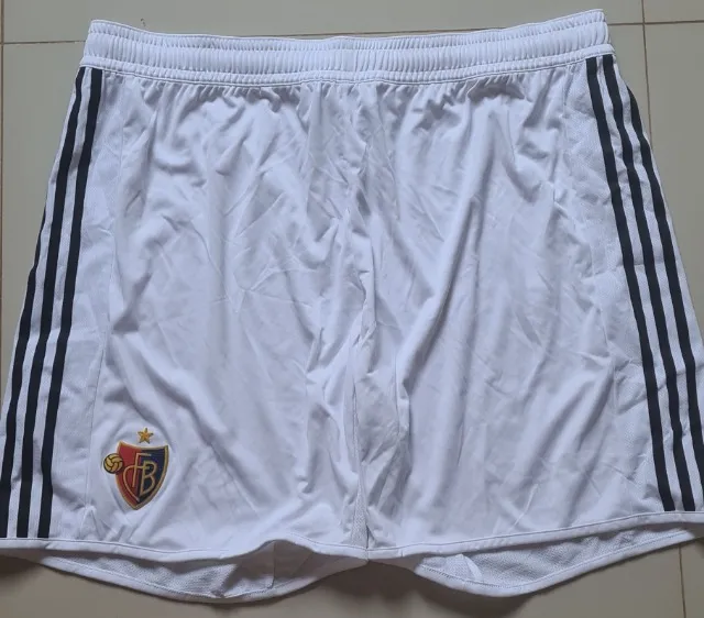 Calção FC Basel Adidas Branco Tamanho GGG
