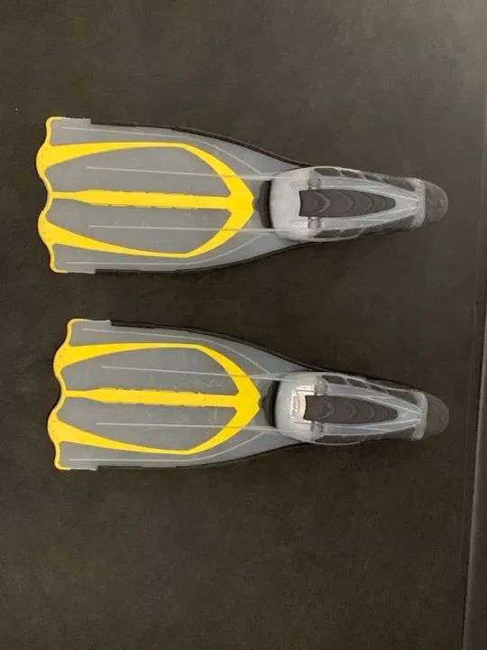 Pé de pato + máscara de mergulho + snorkel - Foto 6