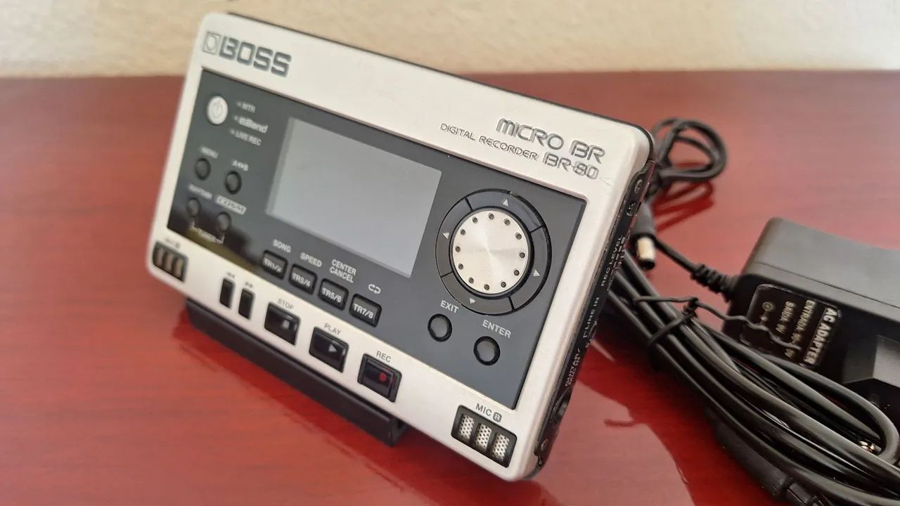 Gravador BOSS Micro BR 80 - Microfones e Gravadores - Santa Rita