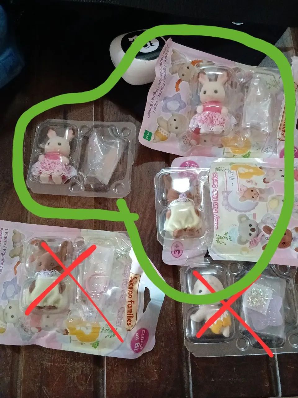 Ler descrição Sylvanian Families Coelha marrom, 2 Coelha chocolate 
