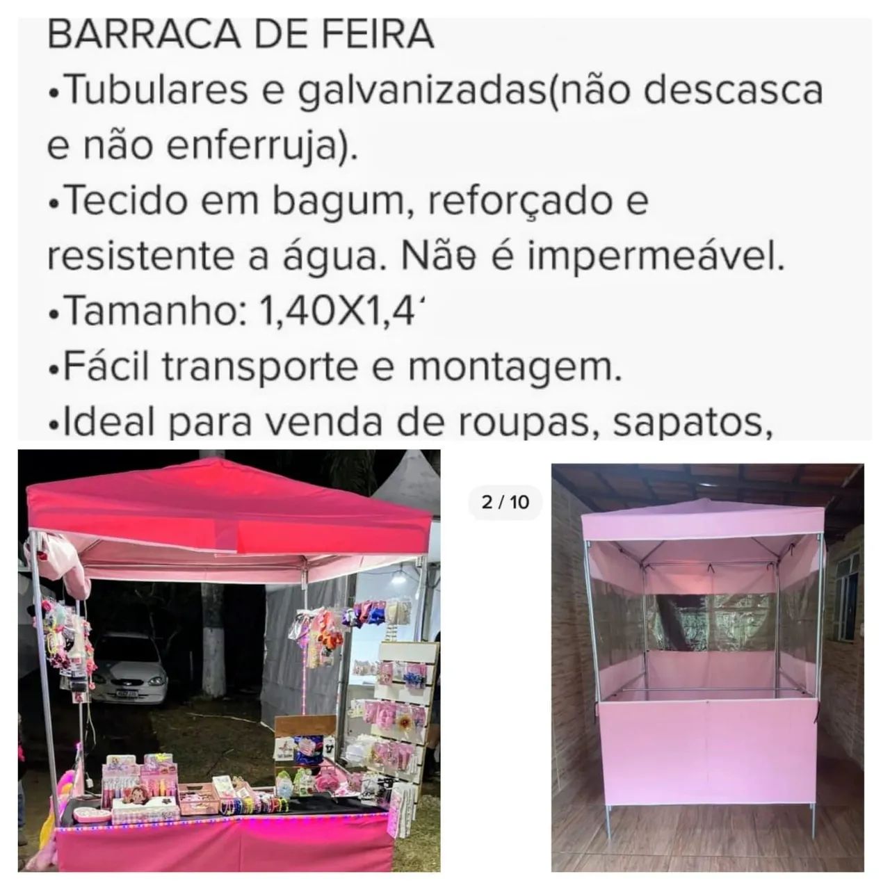 Barraca para feira 