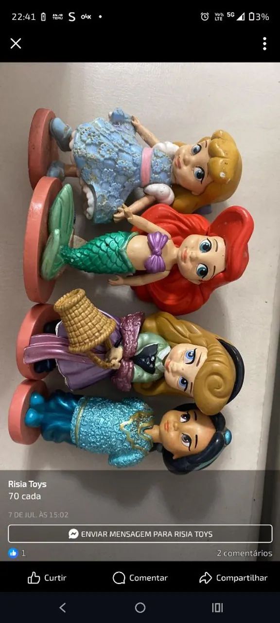 Princesas miniaturas Disney 