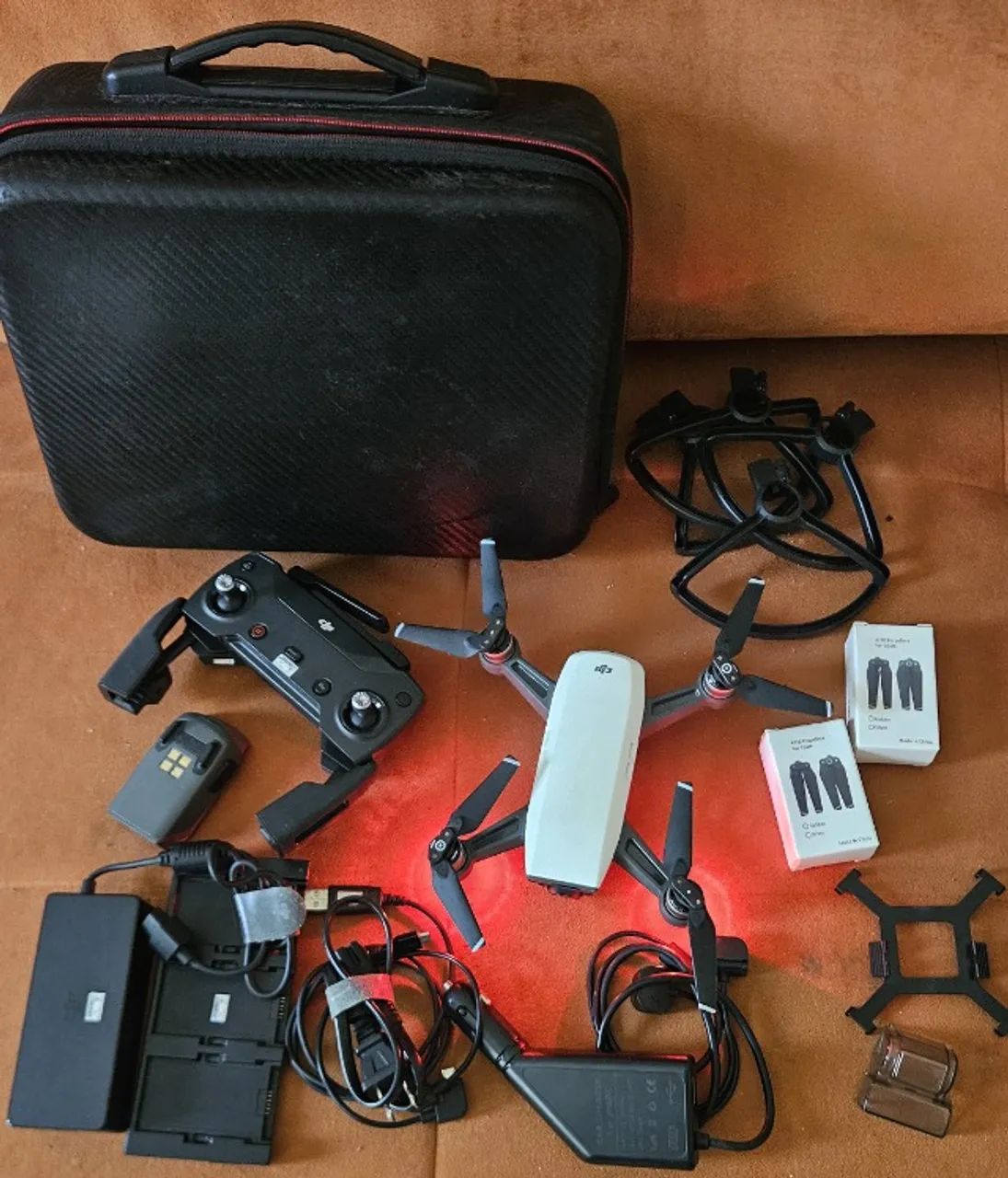 Drone DJI Spark +Contr +2 Bat, 64GB, GPS, Vídeo FHD/Fotos 12MP, Seminovo, Maleta, Garantia - Foto 5