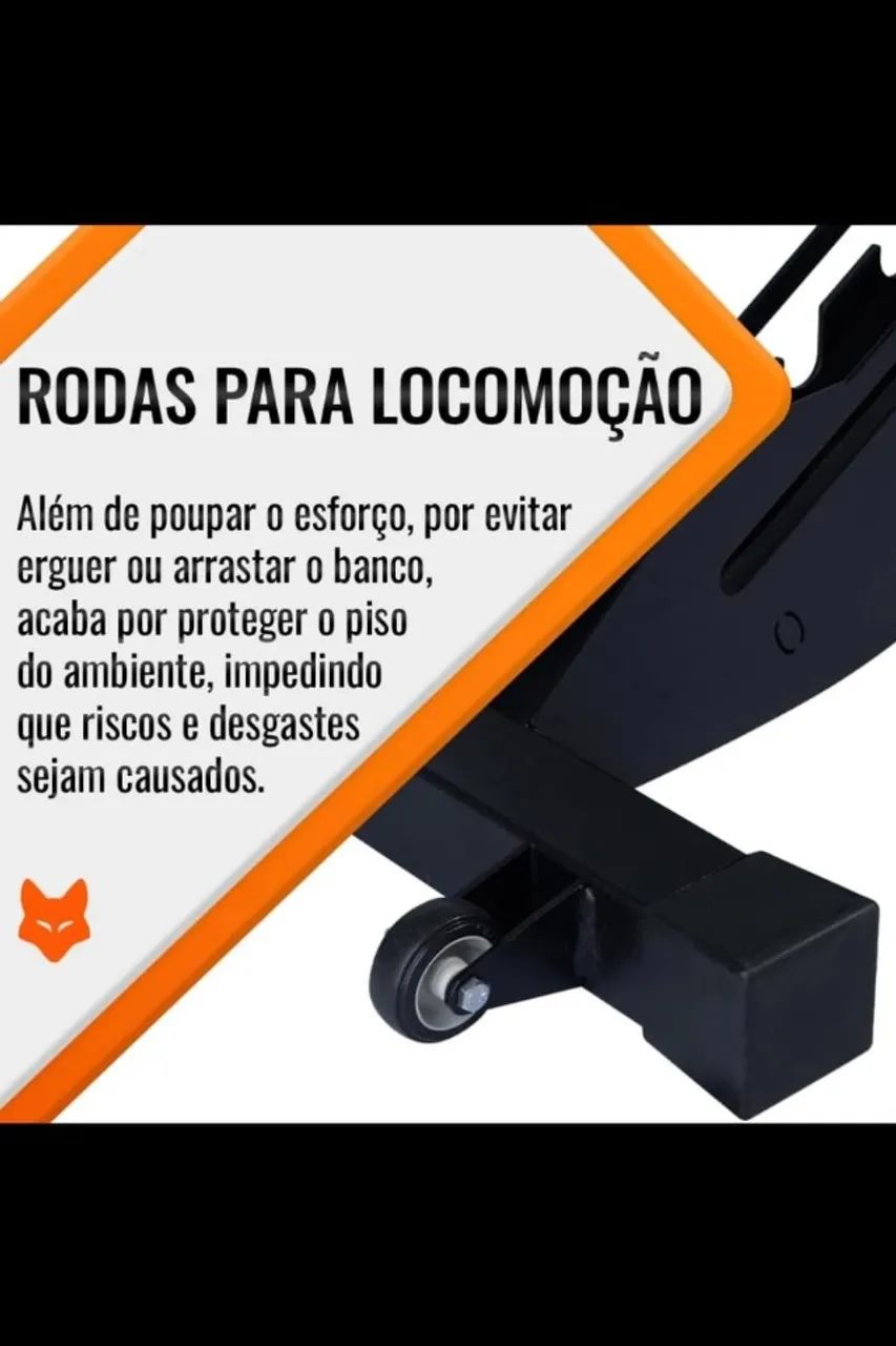 Banco Regulável Preto semi profissional, 6 posições, Pronta entrega!! - Foto 6