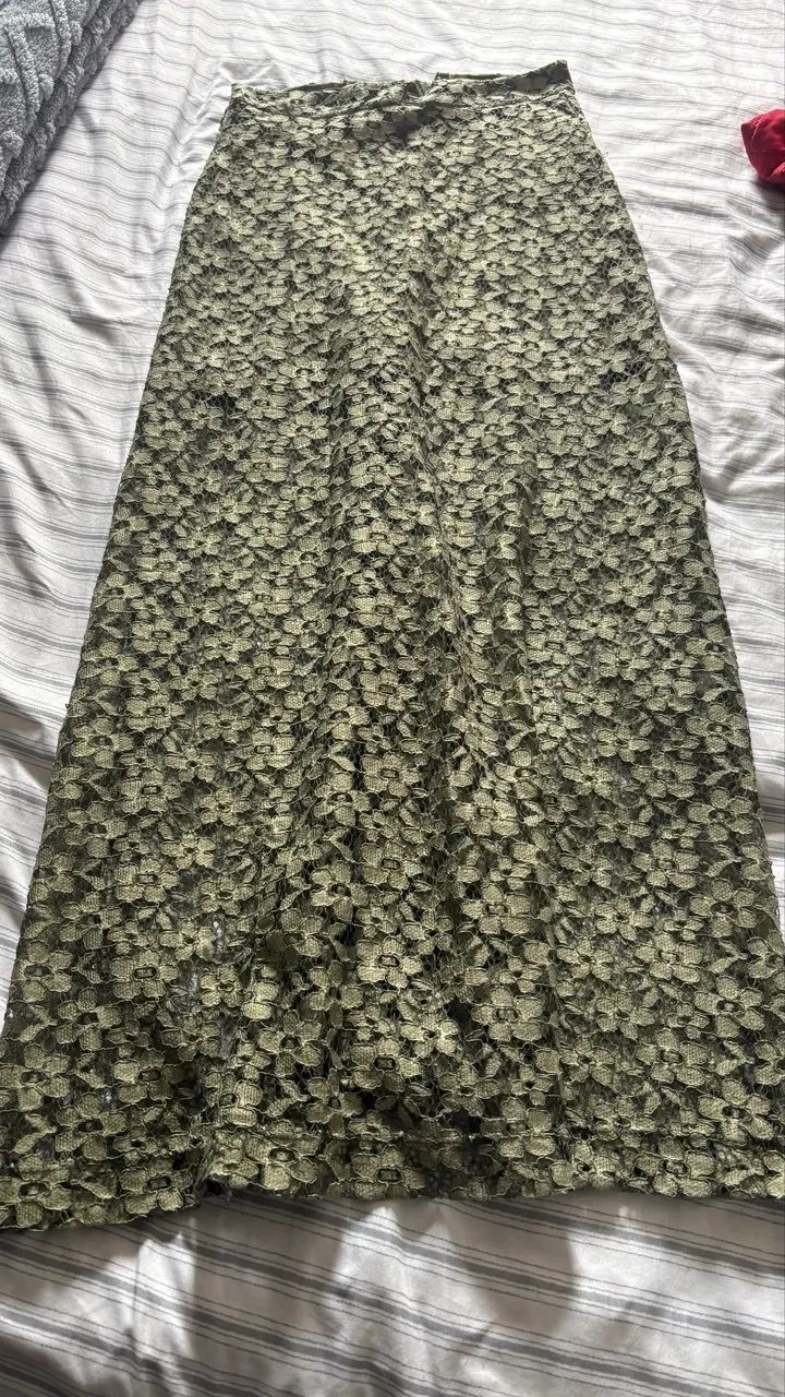 Saia longa, verde, PP - Foto 5