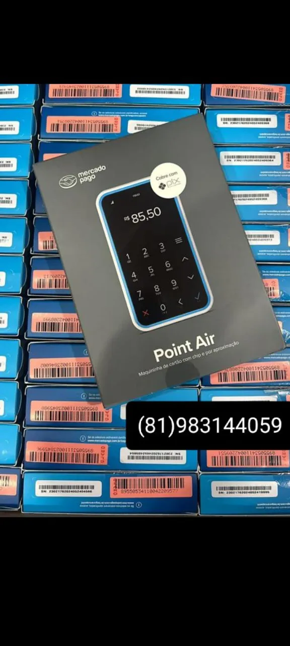 Maquininha de cartão Point Air - Mercado Pago